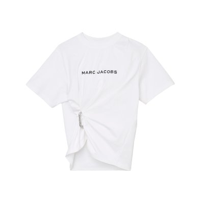 THE POP J MARC LOGO DRAPE BOXY TEE